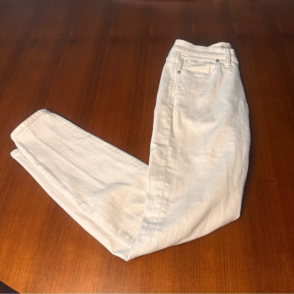 Madewell Women's Skinny Skinny Jeans Ankle - White size 27 - Picture 2 of 10